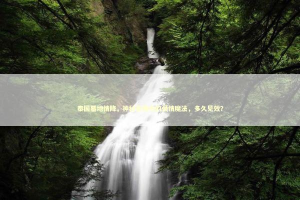 泰国墓地情降，神秘而强大的爱情魔法，多久见效？