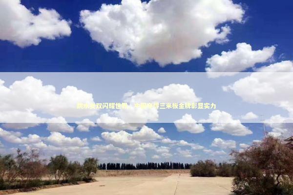 跳水女双闪耀世界，中国夺得三米板金牌彰显实力