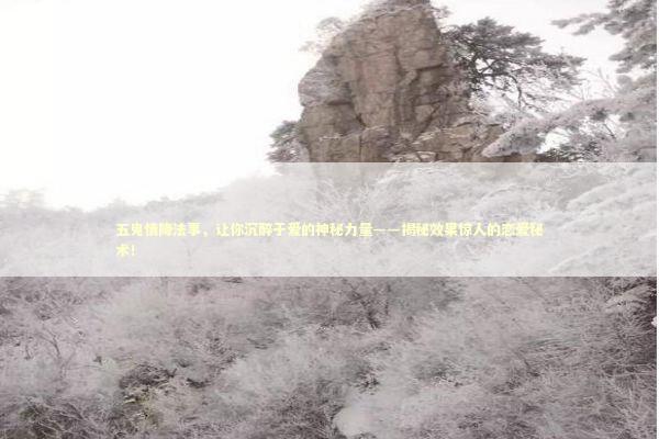 五鬼情降法事，让你沉醉于爱的神秘力量——揭秘效果惊人的恋爱秘术！