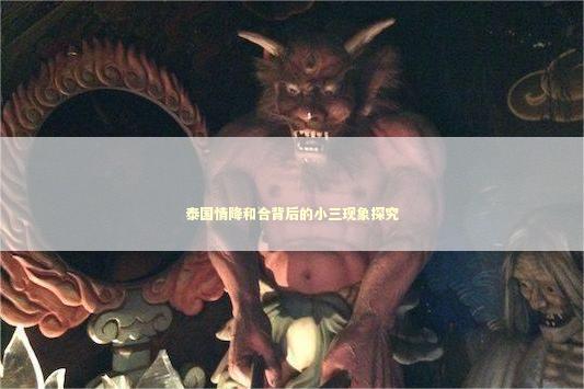 泰国情降和合背后的小三现象探究