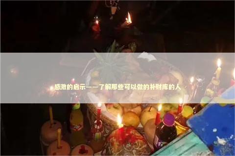 感激的启示——了解那些可以做的补财库的人