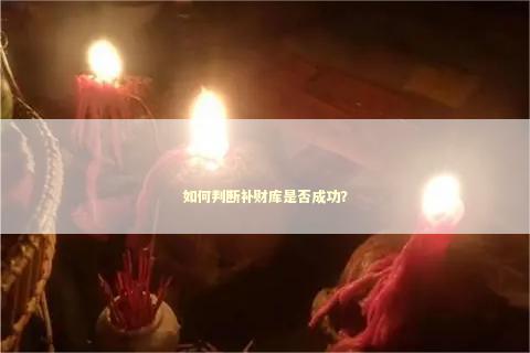 如何判断补财库是否成功？